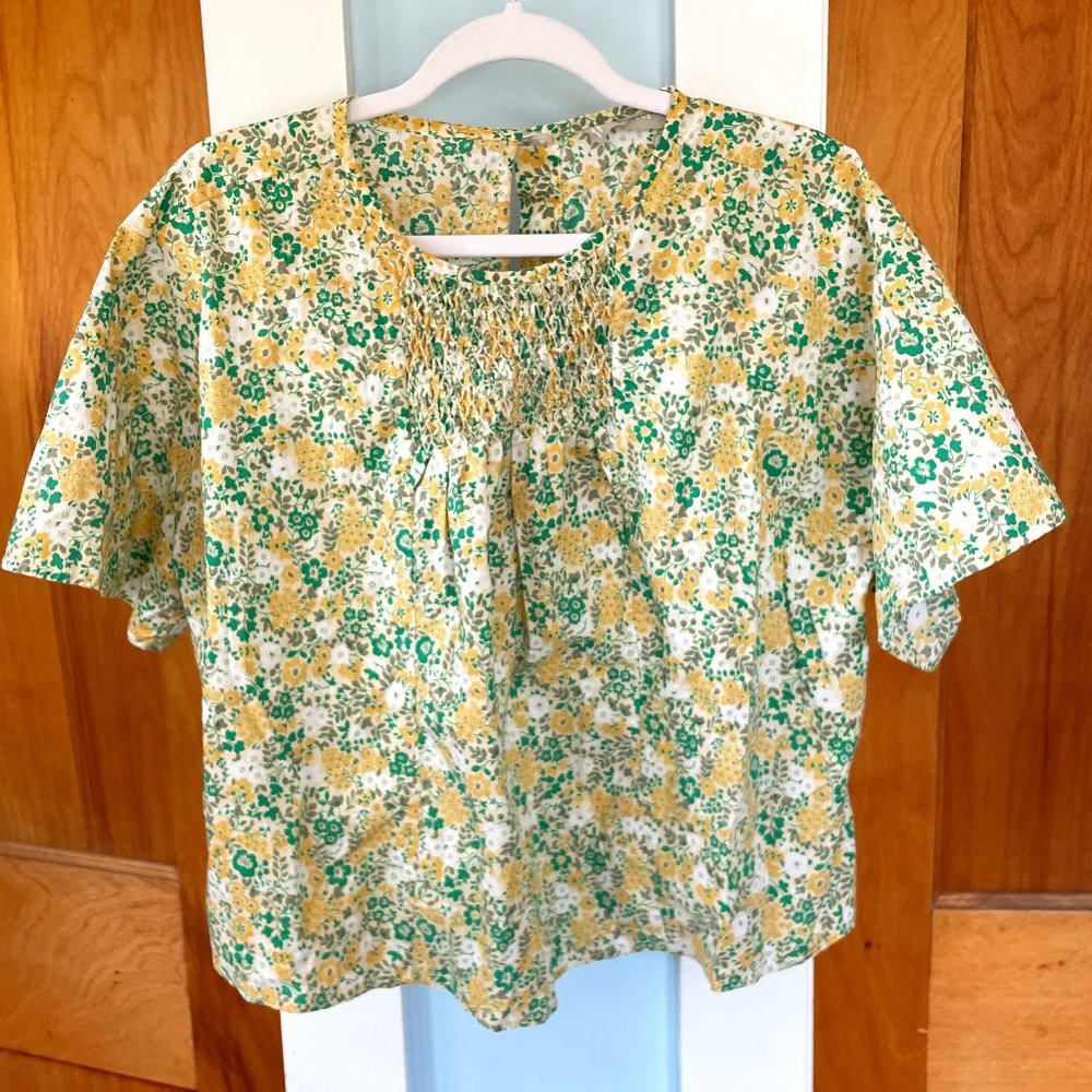 Floral Everlane Smock Top